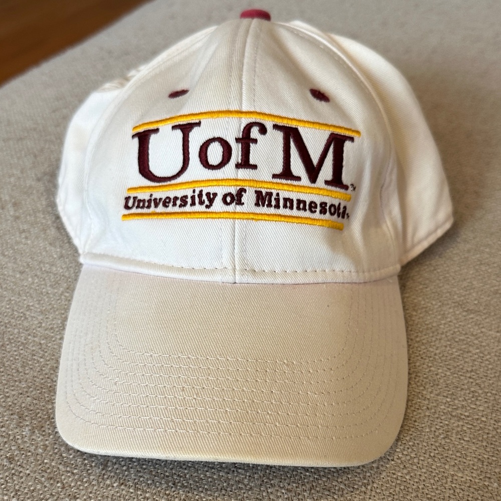 The Game White and Maroon U of M Hat